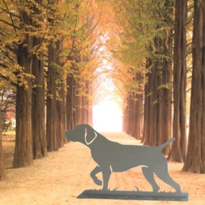 Skulptur "Vorstehhund"